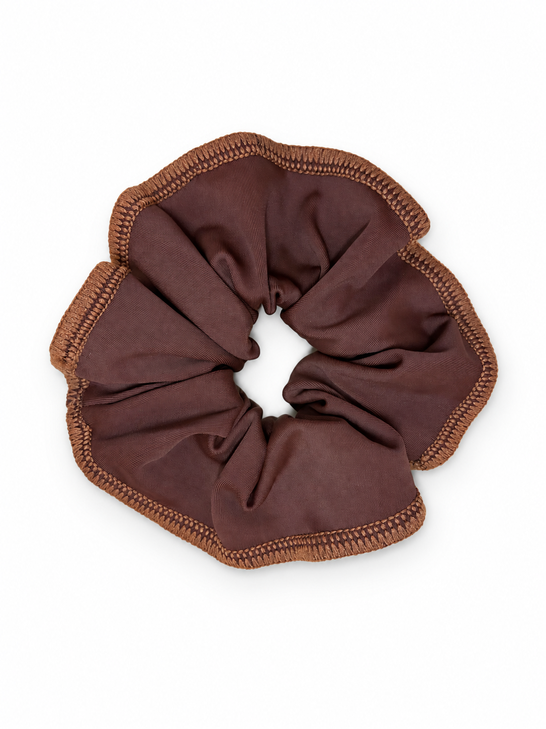 Chocolate Lycra scrunchie