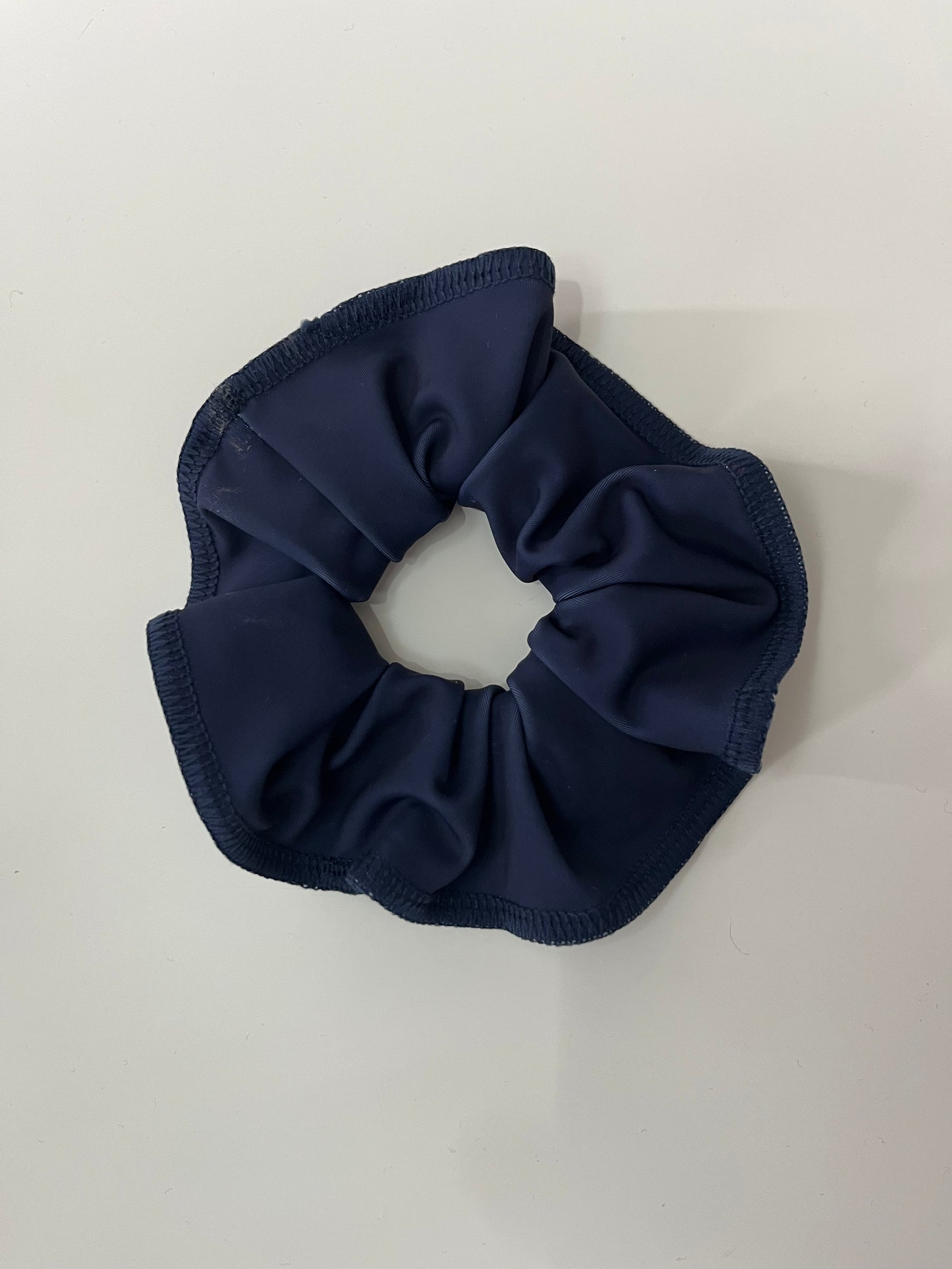 Navy Lycra Scrunchie