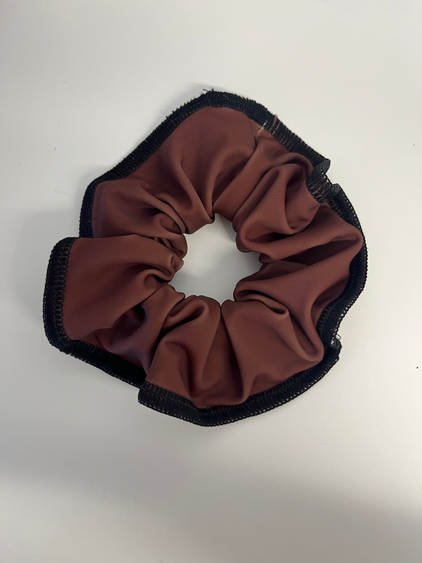 Cocoa lycra scrunchie