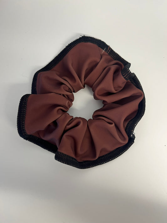 Cocoa lycra scrunchie